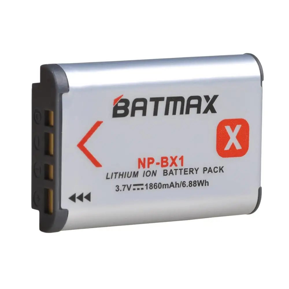 Batmax NP-BX1 NPBX1 1860mAh bateria + podwójna ładowarka LED do Sony ZV-1F VLog VFDR-X3000R RX100 M7 AS100V AS300 HX400 HX60 AS50 WX350