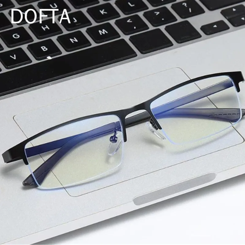 DOFTA Blue Light Blocking Glasses Men Alloy Computer Glasses Gaming Protection Blue Ray Goggles Anti Radiation Eyeglasses 5363