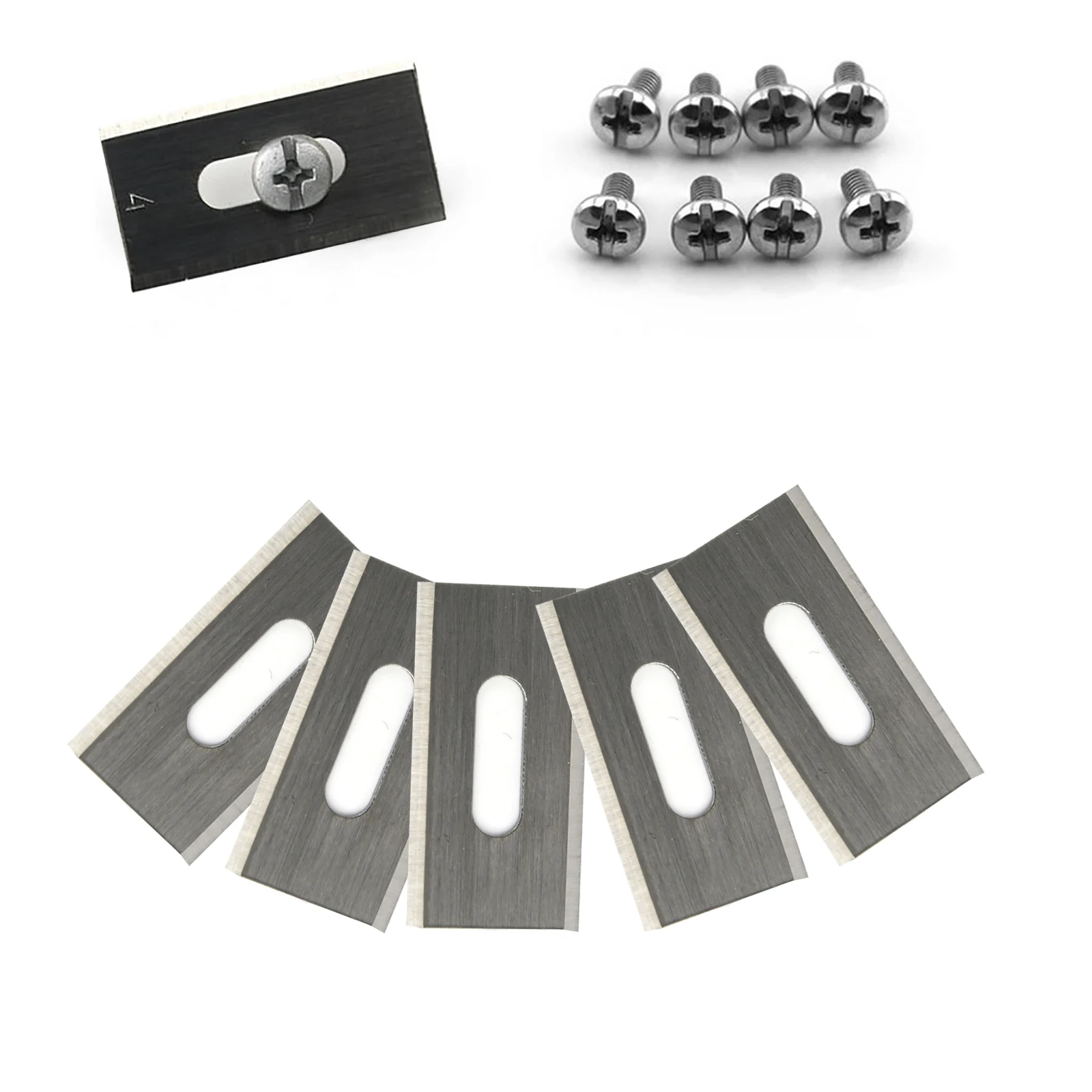 30PCS Lawn Mower Blade Stainless Steel Replacement Trimmer Cutter Piece With Screws For  Automower Lawnmower Tools