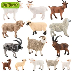 Simulation Farm Poultry Animals Model Goat Sheep Antelope Cub Action Figures Early Educational toys for children Christmas gift