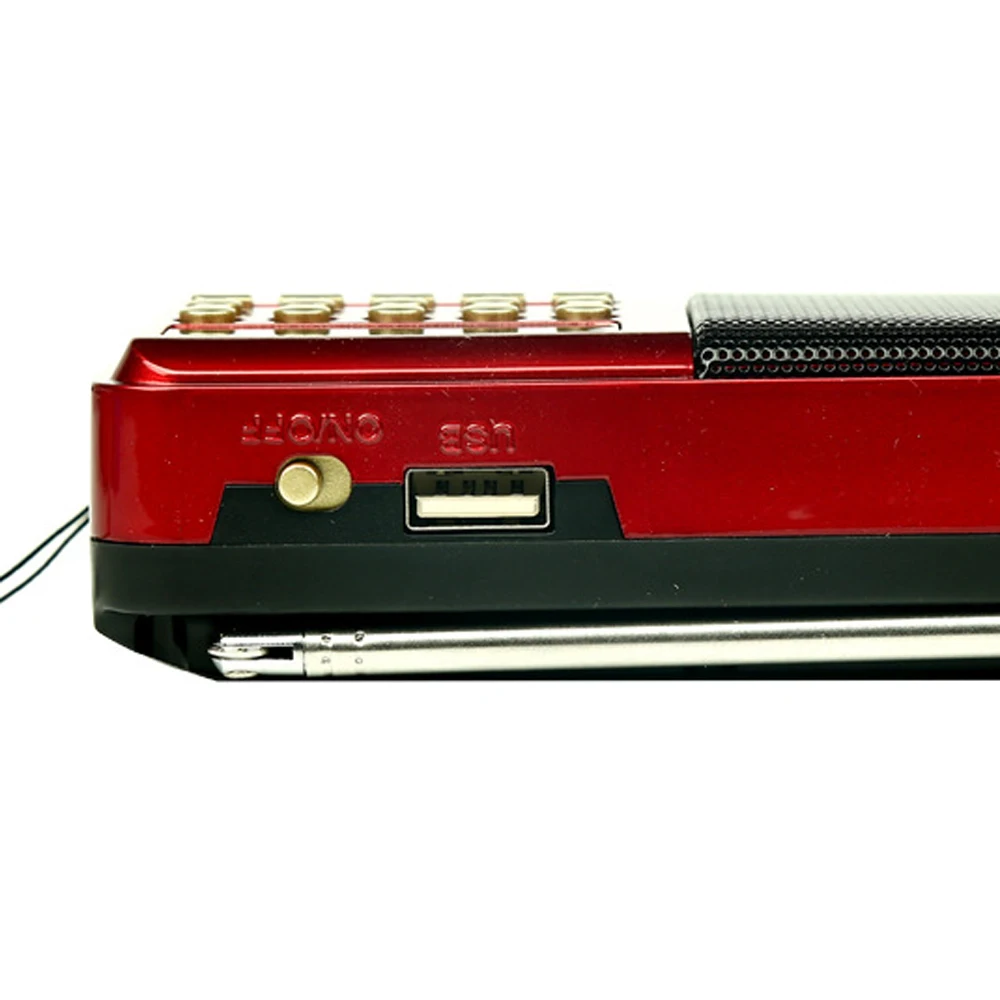 محمول صغير محمول قابل لإعادة الشحن متعدد الوظائف رقمي FM USB TF مشغل MP3 لوازم أجهزة مكبر الصوت في الهواء الطلق