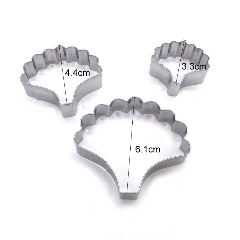 3 pcs/set Carnation Petal Cutter Sets Stainless Steel Cookie Fondant Cake Decorating Tools