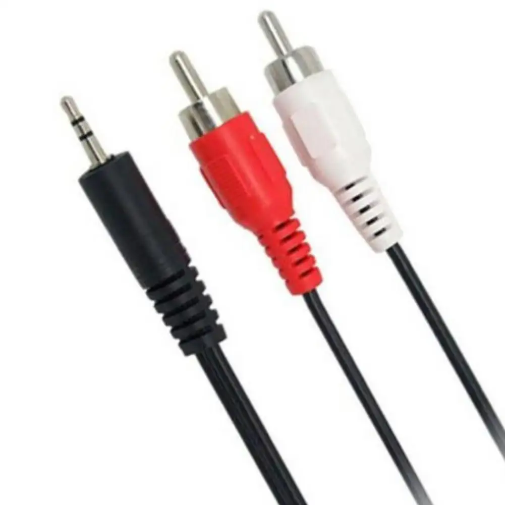 HEIßE Neue 3,5mm Jack Kopfhörer Mini Stecker Zu 2 Cinch-stecker Stereo Audio Lautsprecher Adapter Kabel