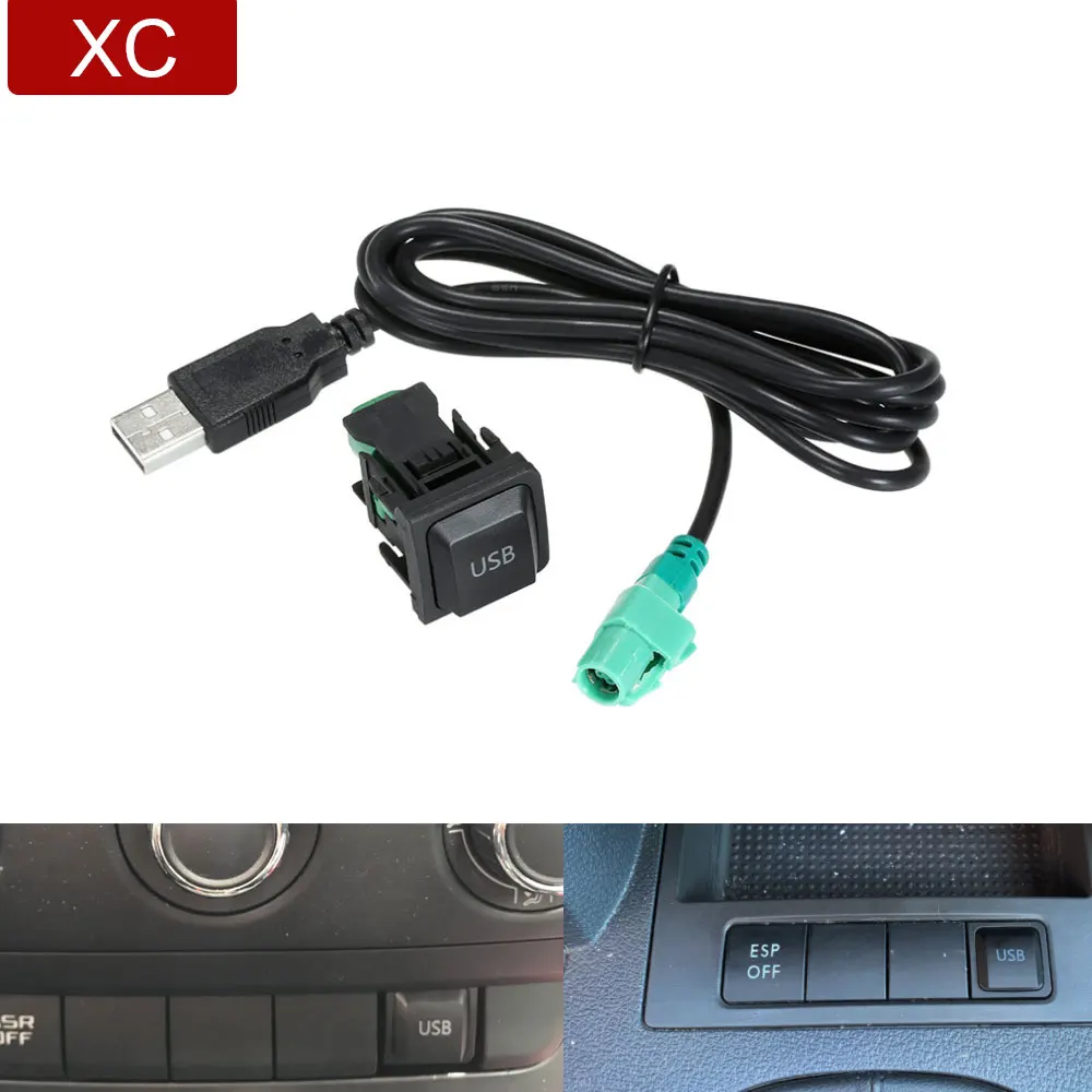 

Car USB Audio Cable Adapter CD Player Radio Wire Cable for VW Golf Passat POLO GTI Tiguan for Audi for Skoda