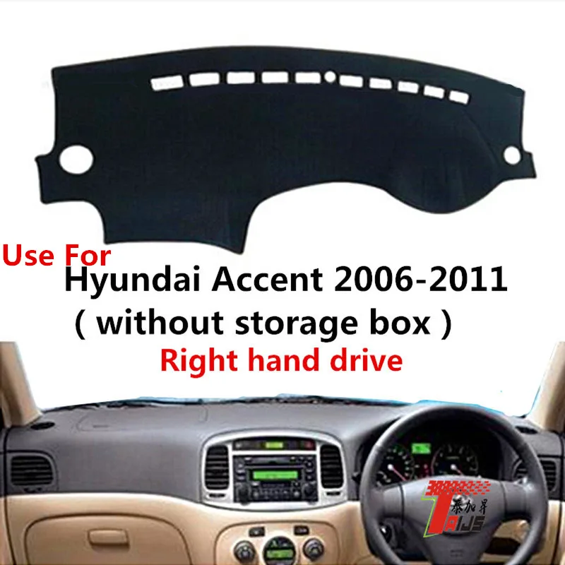 

TAIJS Factory Sport Dust resistant Polyester Fibre Car Dashboard Cover For Hyundai Accent 2006 0708091011 Right hand drive