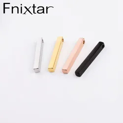 Fnixtar Stainless Steel Stamping Blank Square Bar For DIY Bar Necklace Making Charms 5*40mm 20piece/lot