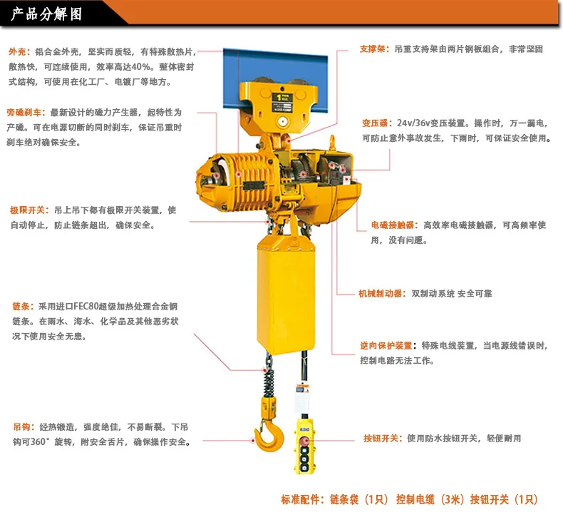 0.5 electric chain hoist special electric sports car (not included electric hoist)