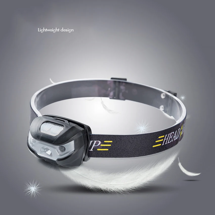 Linterna frontal LED T6 recargable, superbrillante, 3 modos, impermeable, ajustable y cómoda, Sensor de onda