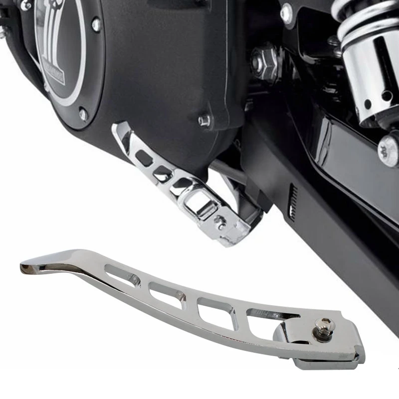 Motorcyle Stand Extension Kit Chrome Kickstands Foot Pedal For Harley Touring Road Electra Glide FLHR 91-24 Dyna Street Bob FXD