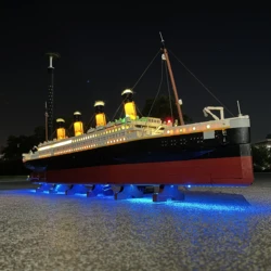 Juego de luces LED de Control remoto para barco Titanic, Compatible con LEGO 10294, juego de bloques de construcción, juguetes de ladrillos, regalos, nuevo en STOCK