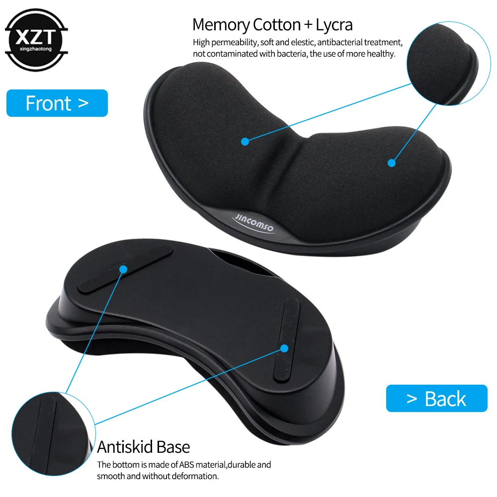 

Memory Foam Gaming Mouse Pad Comfort 3D Wrist Rest Rubber Hand wrist rest mouse Mat Ergonomic Healthy Design for PC Computer