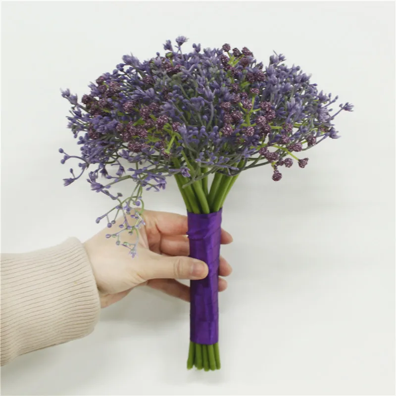 YO CHO-roxo flor artificial buquê para noiva e dama de honra, buquês de casamento, acessórios nupciais