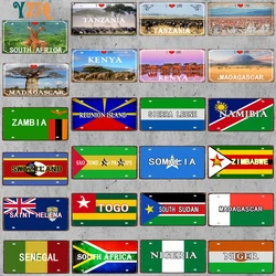 South Africa Nigeria Namibia 30X15CM Travel Souvenir Metal Sign Plate Wall Poster Pub Shop Home Art Decor Customizable DC-1564B
