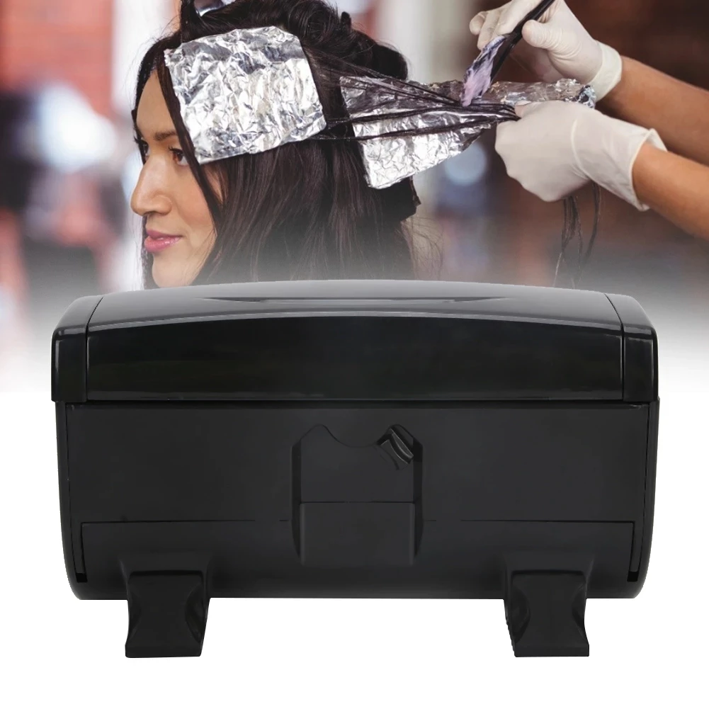 Dispensador de papel de peluquería plegable papel de aluminio cortador de herramientas para teñir el cabello salón de corte de pelo resistente a