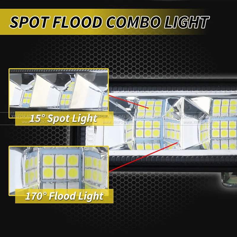 Car Work Light LED Spot Flood Beam 3030 SMD DC 12V 24 Volts  72 Watts Emergency Spotlight for Truck for Focos 4x4 4WD SUV