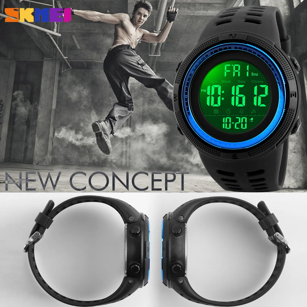 SKMEI New Digital Men\'s Watches Bracelet Military Army Sports Clock For Male Clock Waterproof Gifts Wristwatches Relojes Hombre