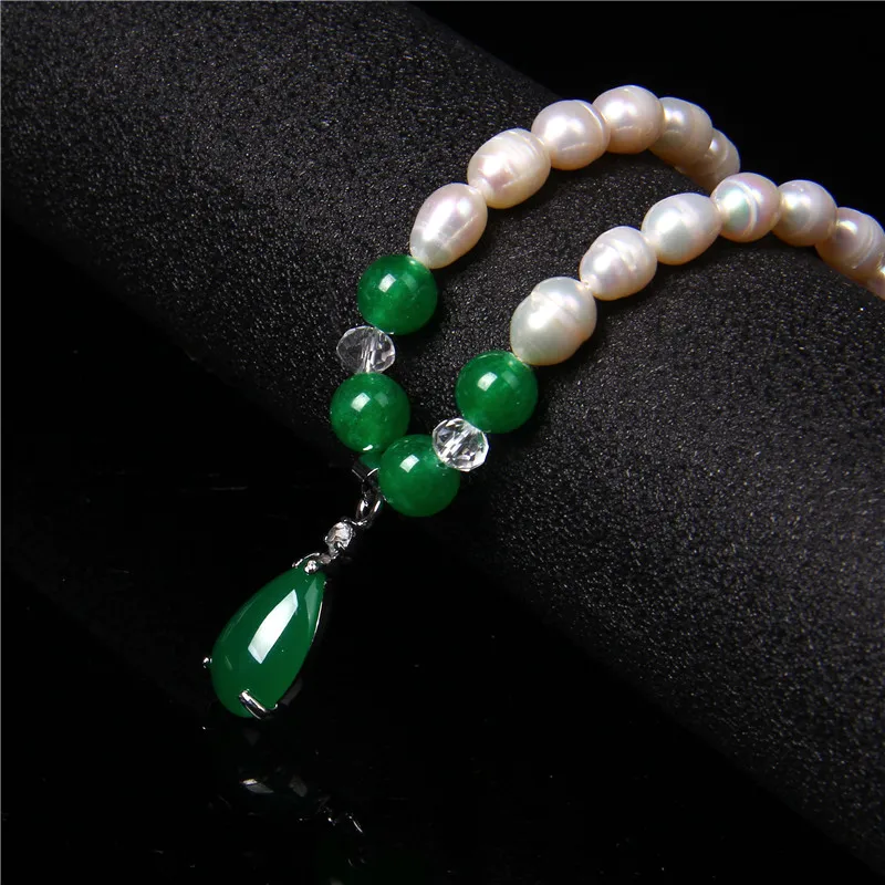 Luxury Natural Round Freshwater Pearl Choker Necklace Classic White Pink Purple Natural Pearl Jewelry For Women Gift Wholesale