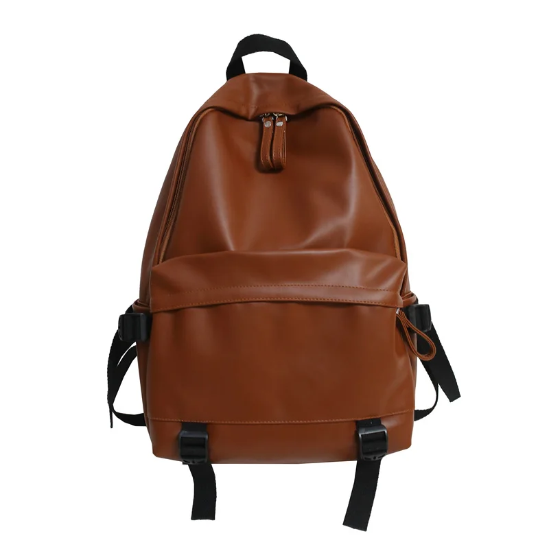 

2021 Large Backpack Women Leather Rucksack Men Travel Backpacks Black Shoulder School Bags for Teenage Girls Mochila Back Pack