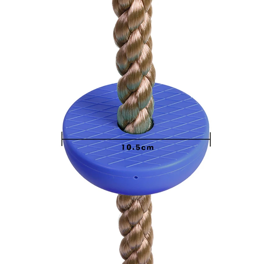 Altalena per albero in corda da arrampicata con piattaforme e sedile per altalena a disco-Set di altalene per parco giochi all'aperto per bambini con moschettone