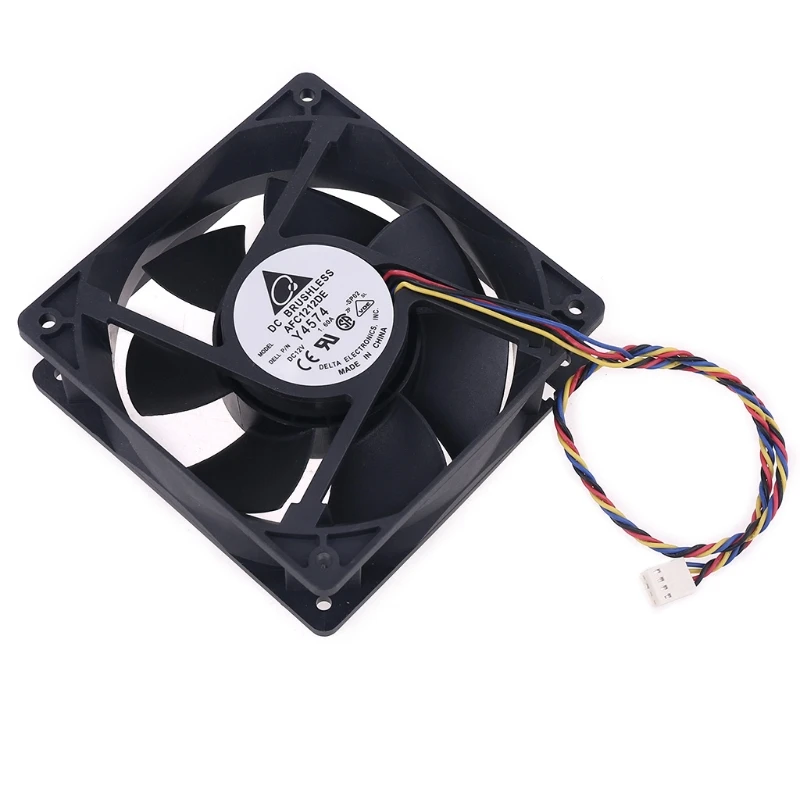 

120x120x38mm Brushless DC 12V 1.6A PWM Server Cooling Fan For Delta AFC1212DE A0NC