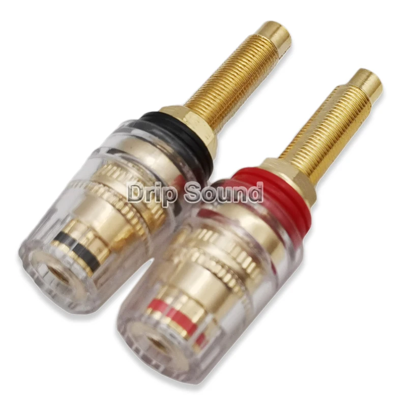 2pcs Amplifier Speaker Terminal Binding Post Cable Plugs Jacks Socket Connector #2