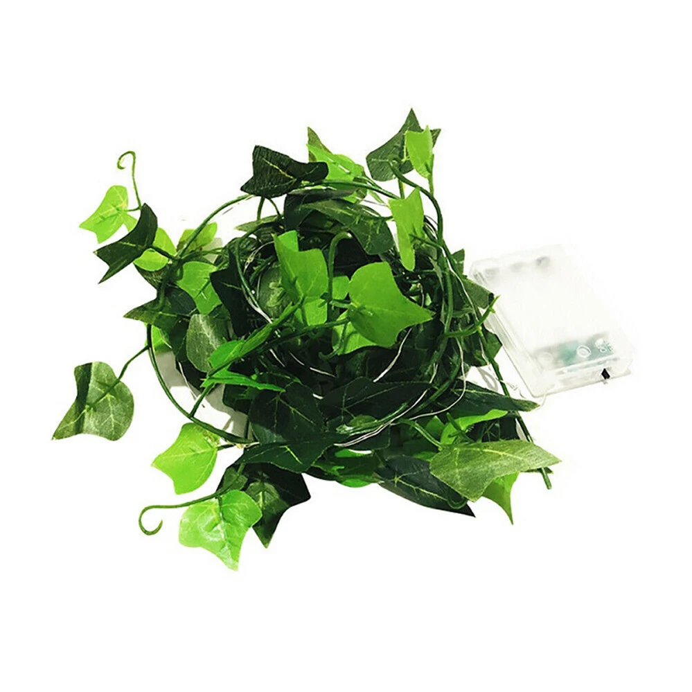 Green Leaf Led String Light 4.5V Lvy Vine Leaves Flower Garland Fairy Lights Battery Power Party Garden Decoration Lamp 2m 10m