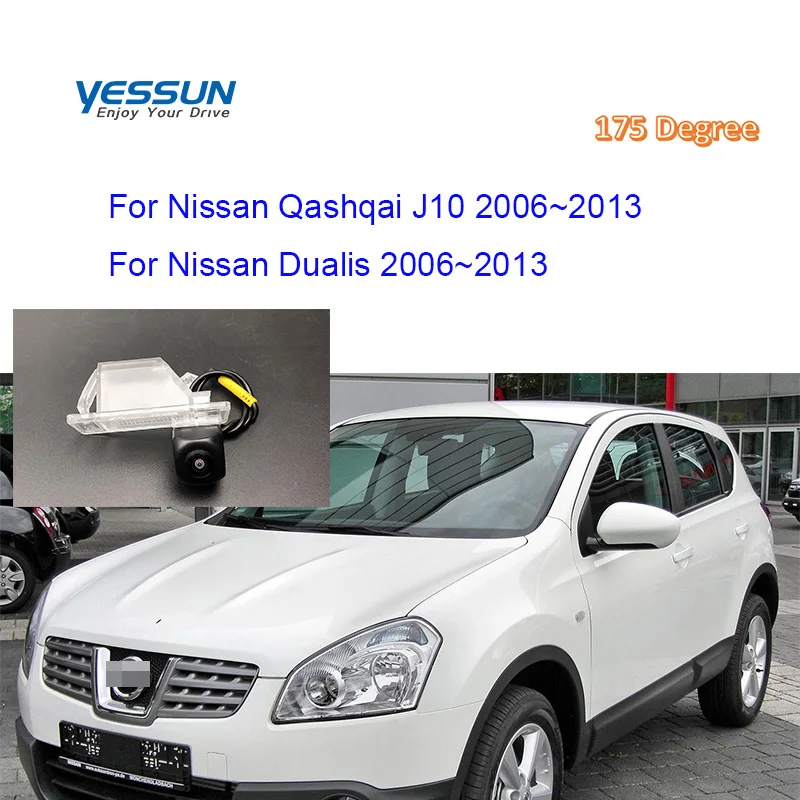 Yessun-cámara de visión trasera para Nissan Qashqai J10 j11 Dualis J10 2007 2008 ~ 2015, cámara de visión nocturna, cámara de marcha atrás