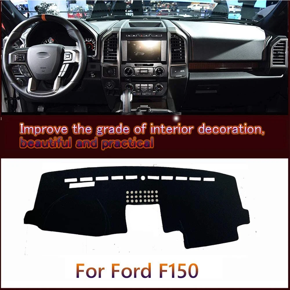 

Dashboard Cover Dashmat Mat Cape Cushion Pad Sunshade for Ford F-Series F-150 F150 P552 MK13 Lobo 2015 2016 2017 2018 2019 2020