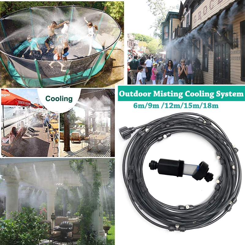 

Atomized Misting Cooling System for Greenhouse, Plants Terrarium Reptiles Garden Outdoor Patio Misting System Fog Misting System