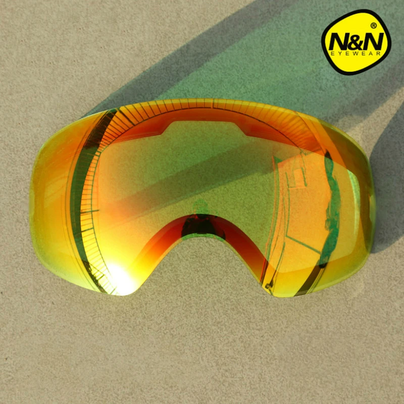 

NANDN DIY Double Layer Anti Fog Ski Goggles Lenses Changeable Skiing Eyewear Lens For Model NG7 Night Vision Extra Lens