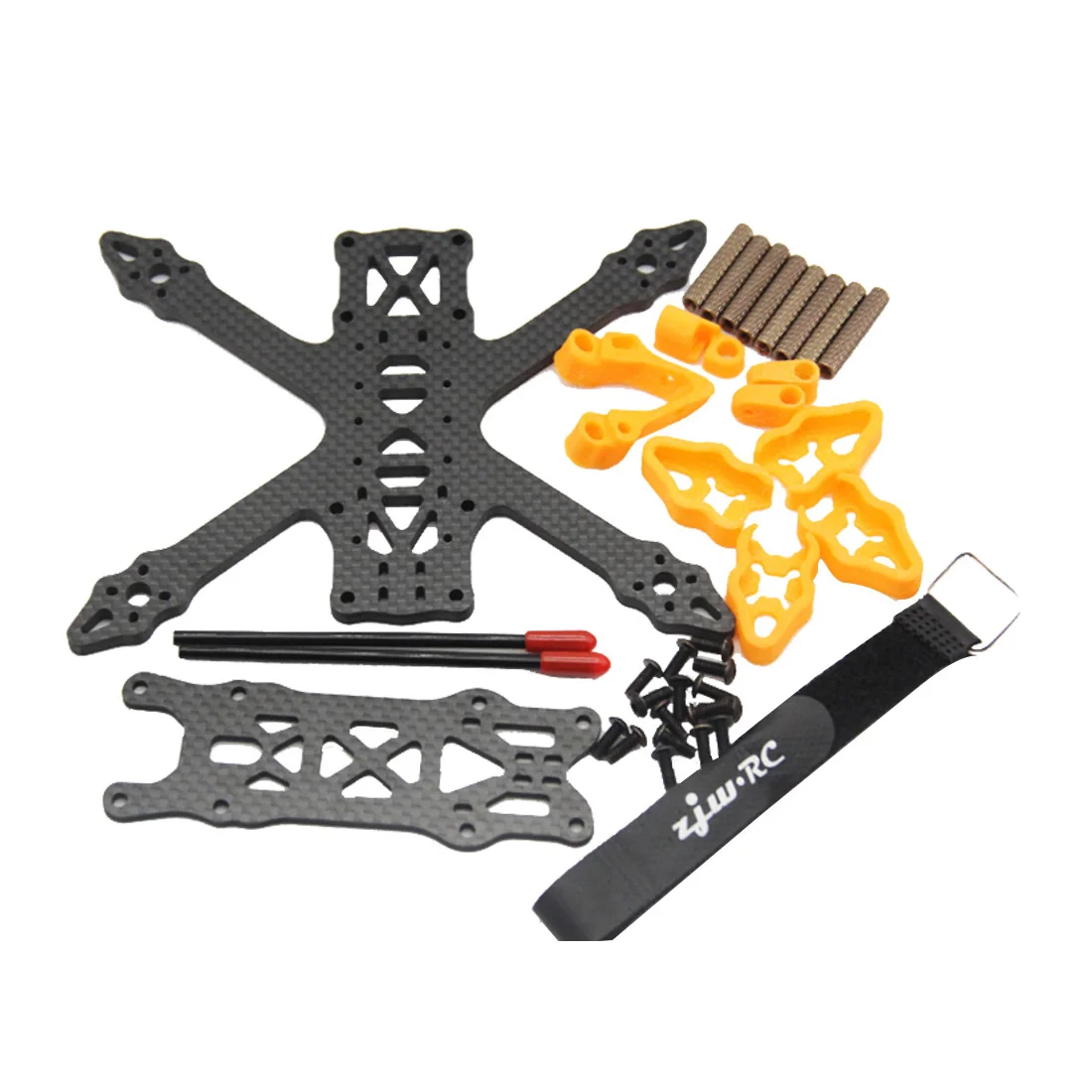 GX140 Mini Alien - 3 Inch 140mm Carbon Fiber FPV Frame Kit 4mm Arm with Print Accessories for FPV Racing Drones Freestyle