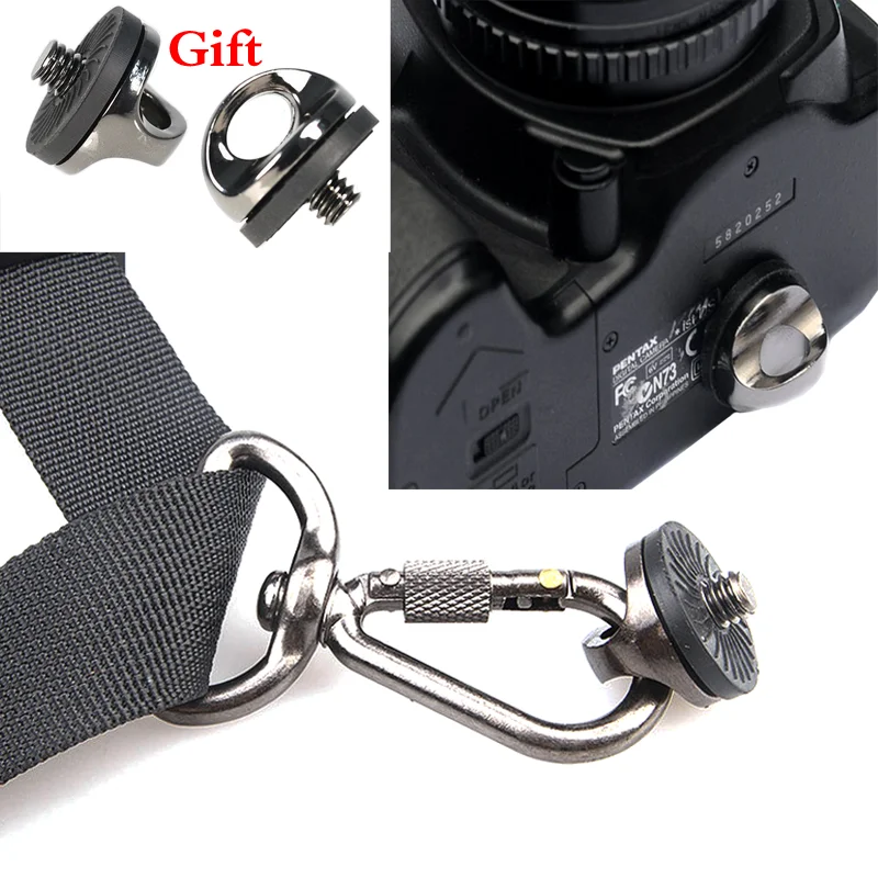 multi-function PU Leather Shoulder fast lock Strap Belt DSLR Digital Camera Strap Single Double Shoulder Photography Accessories