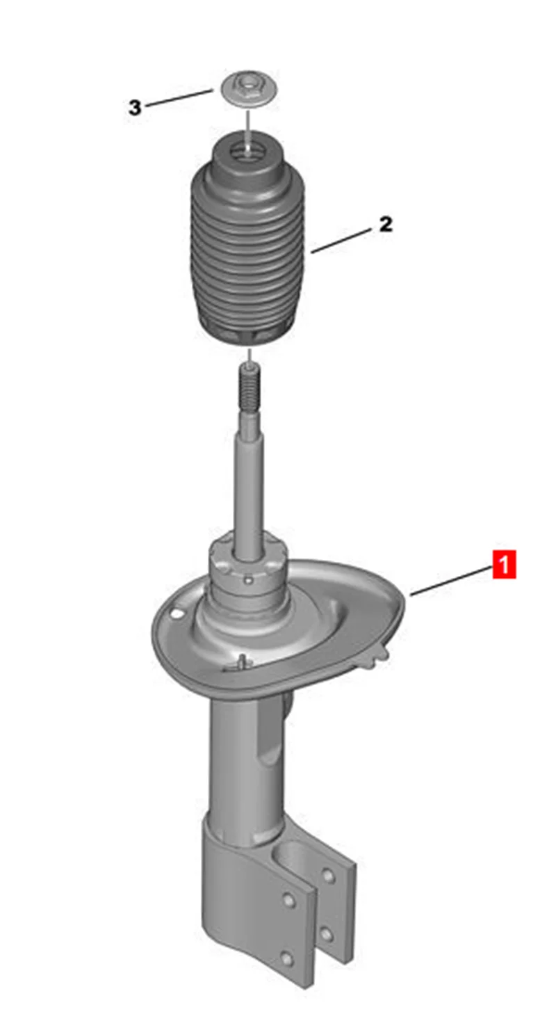 Front Shock Absorber ZQ80721680 ZQ92606080 5208A0 520803 520804 520805 For Peugeot 408 T93