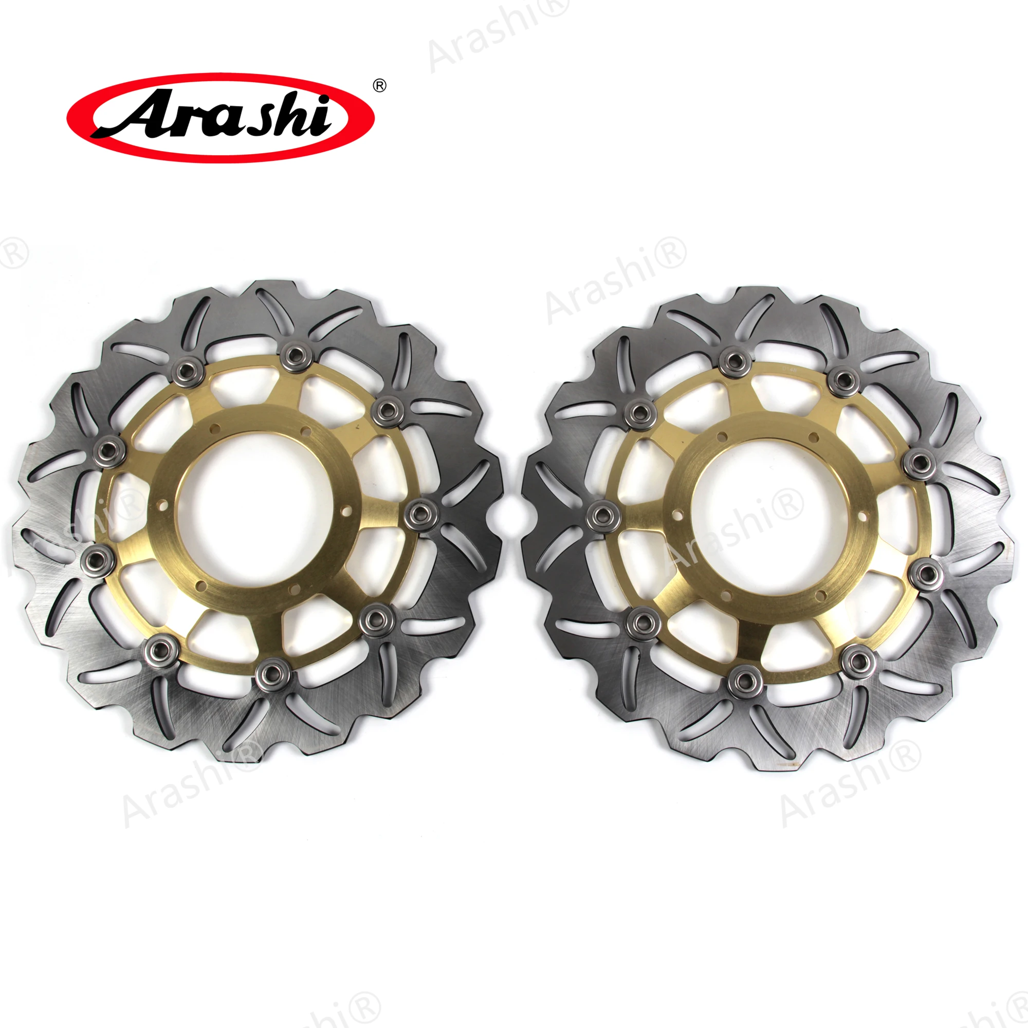 Arashi 1 Pair CNC Front Brake Disc Disk For HONDA CBR600 F SPORT 2001 2002 Floating Brake Rotors CBR F 600 / CBF HORNET 900