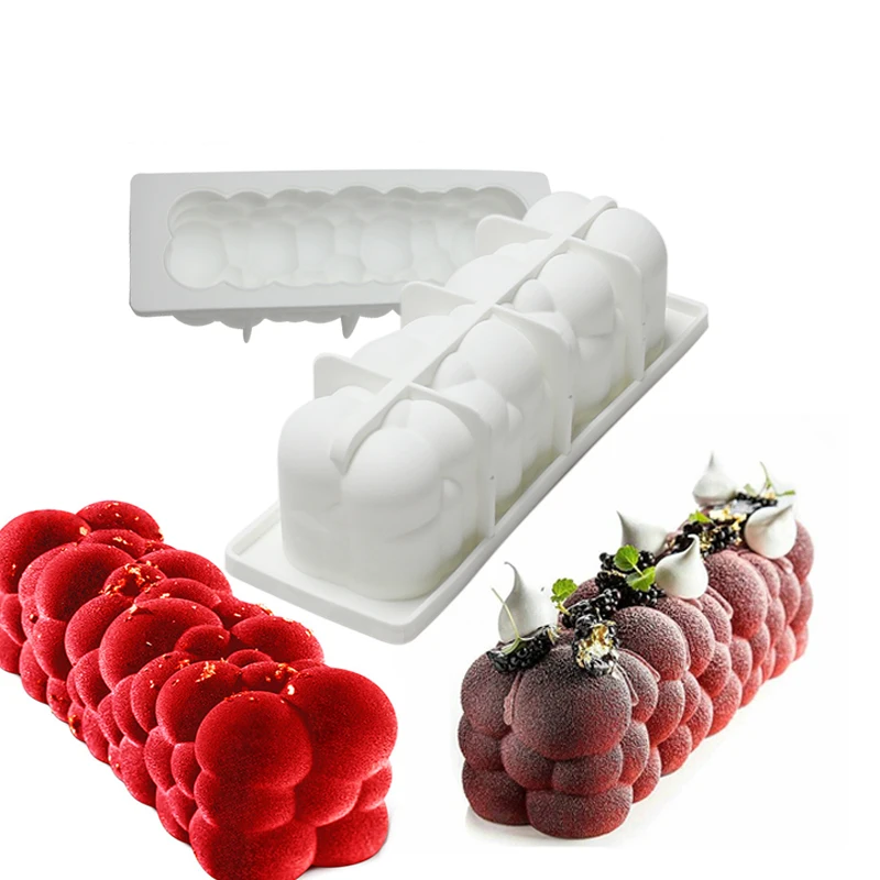 

3D Rectangle Cloud Shape Silicone Mould Series Desserts Cake Forms Mold Baking Chocolate Mousse DIY Pastry Handmade Tools