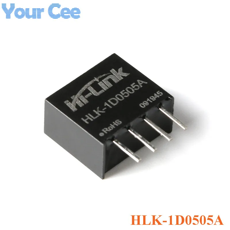 DC-DC Isolated Non-regulated DC Power Supply Module 5V 12V 24V to 5V 1W DC to DC SIP HLK-1D1205 1D2405 1D1212 1D0505 1D0505A