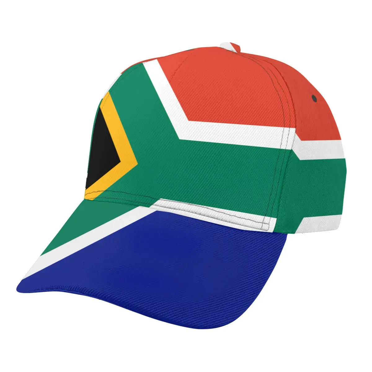 

2021 Summer New Unisex Outdoor Sport Sunscreen Baseball Hat Running Visor Cap South Africa Flag