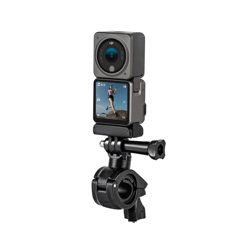 Support Guidon Vélo Rotatif 360° Pour Caméra D'Action Ou Téléphone - Adaptateur 1/4", Pour Tubes 22-32 Mm