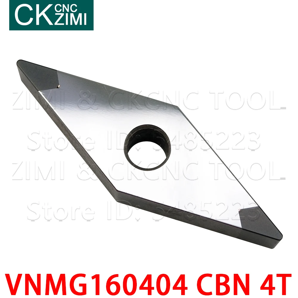 VNMG160404 CBN 4T VNMG 160404 CBN Boron Nitride Biến Lưỡi Dao CNC Nội Bộ Dụng Cụ Quay Rau Kim Loại Tiện Chèn Cho Cứng thép Không Gỉ