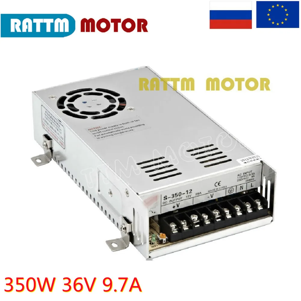 

350W DC Switching Power Supply 36V 9.7A Single Output For Stepper motors CNC Accessories Part