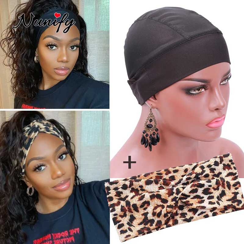 

Fashion Wig Grip Headband With Headband Wig Cap Dome Mesh Wave Cap Breathable Braiding Wig Caps For Crochet Braid Hair Wig