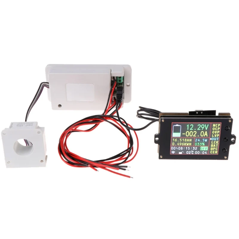 Imagem -04 - Nova dc 500v 100a 200a 500a Coulometer Voltímetro Amperímetro Medidor de Energia da Bateria sem Fio 2023