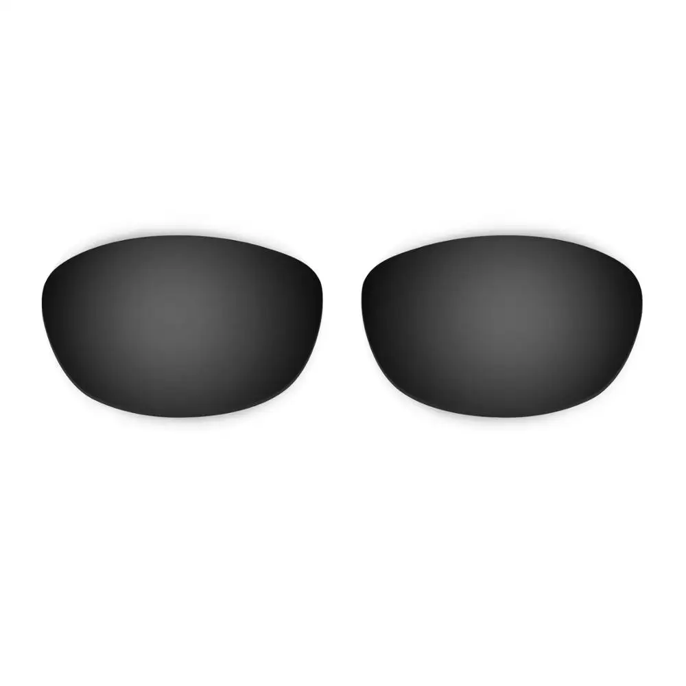 HKUCO For Fives 2.0 Sunglasses Replacement Polarized Lenses 2 Pairs - Black & Silver