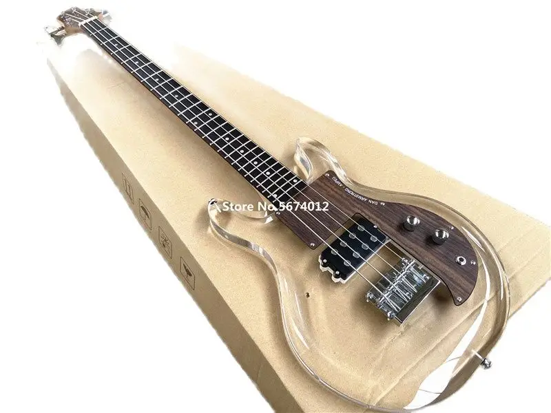 

2022Ampeg ADA4 Dan Armstrong Lucite four string bass Guitar electric bass.Rosewood guard board, free shipping