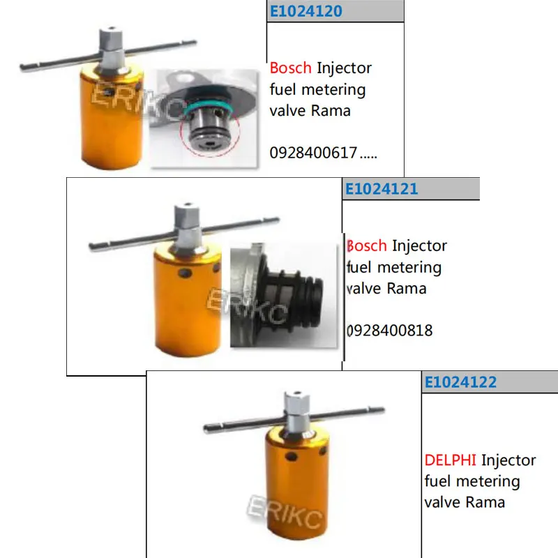 ERIKC Diesel Common Rail Tool for SCV PVC PCV Rama Fuel Metering Valves Removle Dismounting Tools for BOSCH 617 and 818 DELPHI