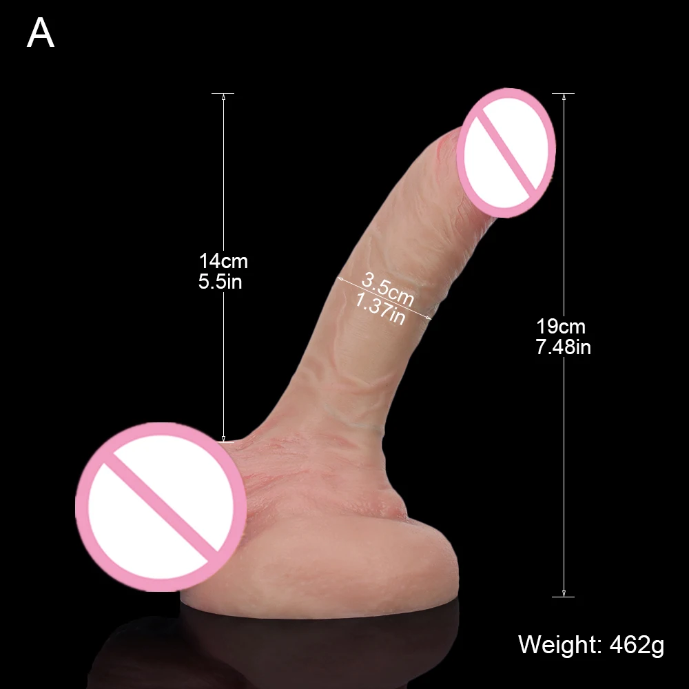 Thrust Adult Toys Realistic Dildo With Powerful Suction Cup Anal Penis Sex Toy Flexible G-spot Stimulation Curved Shaft And Ball