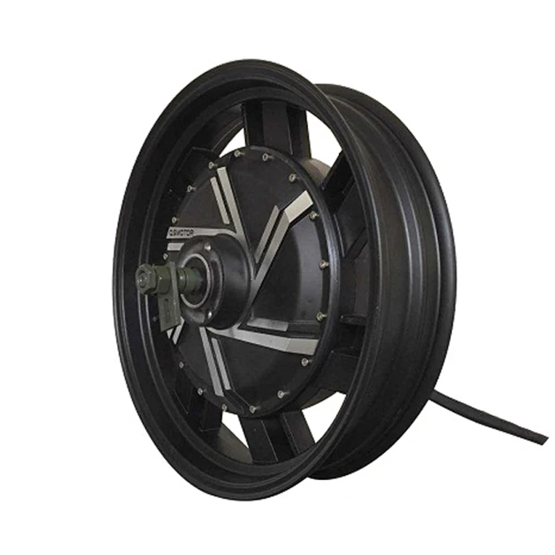 QSMOTOR 7000W 17inch In-Wheel Hub Motor for Electric Motorcycle V2 Type