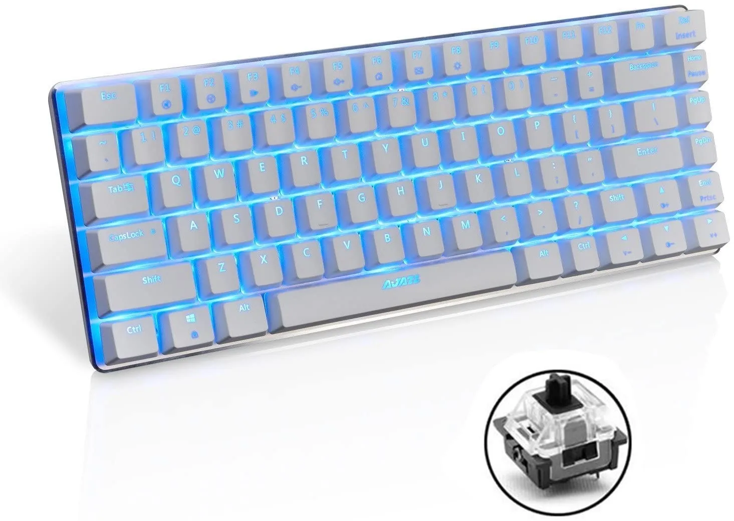 Gaming Keyboard AK33 Mechanical Keyboard Blue Black Switch 82-Keys Backlit Wired Computer Keyboards Gamer for PC Laptop Games