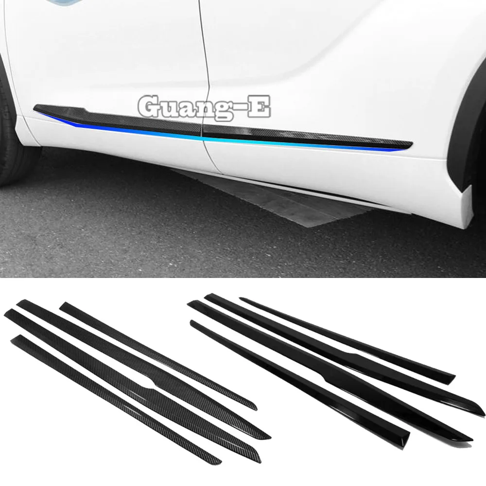 

Side Door Body Molding Trims for Toyota Highlander Kluger 2020 2021 2022 Chrome Car Stickers Exterior Accessories Decoration