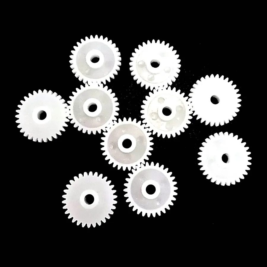 10pcs/Lot 303A Plastic Gears 0.5M 30 Teeth for 3mm Shaft Tight Fitting Gear Wheels